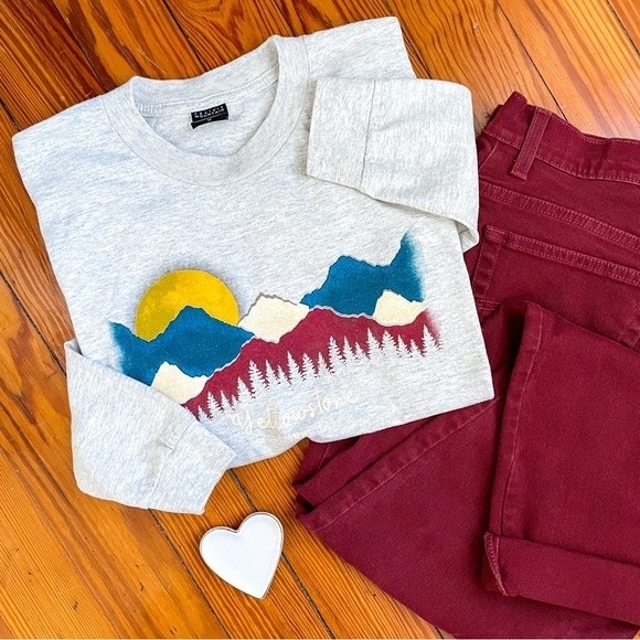 Tops - Yellowstone graphic tee.